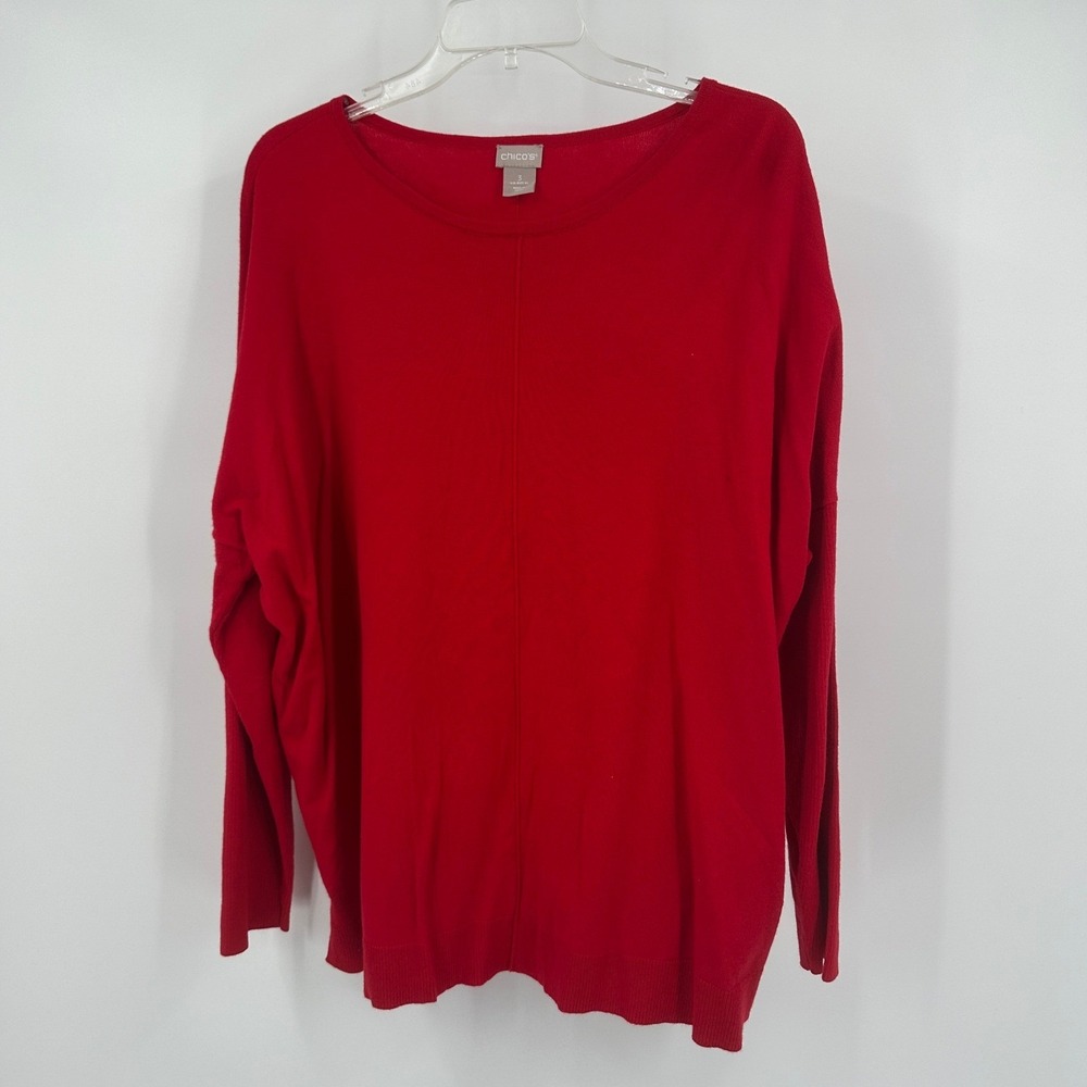 Chicos Womens Preppy Old Money Cashmere Blend Sweater Size 3 US XL Quiet Luxury